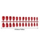 thumbnail image 5 of Uñas postizas Soidarity 24 piezas accesorio de moda para mujer puntas de uñas Rojo brillante, 5 of 5