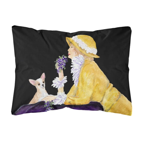 Caroline's Treasures SS8632PW1216 Chihuahua Decorative Canvas Fabric Pillow, 12H x16W, multicolor