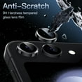 thumbnail image 4 of JETech Camera Lens Protector for Samsung Galaxy Z Flip 5, 9H Tempered Glass Metal Individual Ring Cover, HD Clear, 2-Pack (Graphite), 4 of 7
