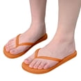 thumbnail image 3 of Slippers for Women,Comfortable Slippers With Thong Design For Beach And Casual Wear Easy On Flat Sandals For Summer,Womens Slippers,Orange,8, 3 of 5