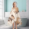 thumbnail image 6 of Shiba Inu Hooded Bath Towel，60"x35" for Ages 3 To 12 Kids, Quick Dry Lightweight Soft Microfiber Hood Beach Towel Cover Up for Kids, 6 of 7