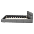 thumbnail image 6 of Harper & Bright Designs King Size Upholstered Platform Bed with Thick Fabric, King Grounded Bed with Soft Headboard for Bedroom, Gray, 6 of 10