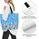 thumbnail image 3 of Fotbe Japanese White Cranes Bolsa Tote Estética de Lona con Estampado para Mujer - Bolsa Reutilizable de Hombro Casual para Vacaciones, Compras, Trabajo y Gimnasio, 3 of 8