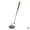 Silver/Wood, variant on 17-Inch Hand-Forged Steel Wok Spatula and Ladle Set with Rosewood Handles for Chinese Cooking