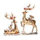 thumbnail image 4 of 2 estatuas de resina de alce, escultura de reno, colección de arte, decoración del hogar, figura de ciervo Oro, 4 of 8