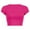 Hot Pink, variant on Baberdicy Short Sleeve Tee, Women's T-Shirt Women's Round Neck Summer Solid Color Short T Shirt, Black, L