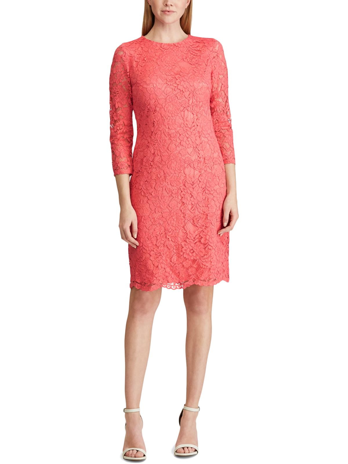american living scalloped lace dress