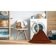 thumbnail image 2 of Ahgly Company Tapis d'Intérieur Lavables en Machine, Rectangle Transitionnel Brun Acajou, 7' x 9', 2 of 7