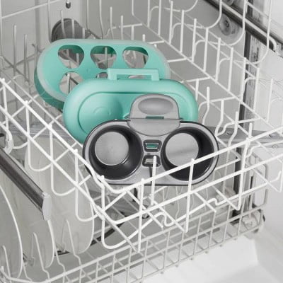 Egg Bites/Hard : Mint Green Nonstick Egg & Breakfast Sandwich Maker, Dishwasher-Safe, 650W
