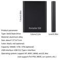 thumbnail image 4 of Disco Duro Externo Portátil De Lectura Y Escritura De Alta Velocidad Ssd 2T Unidad De Estado Sólido Usb seitruly EL013379-04, 4 of 5