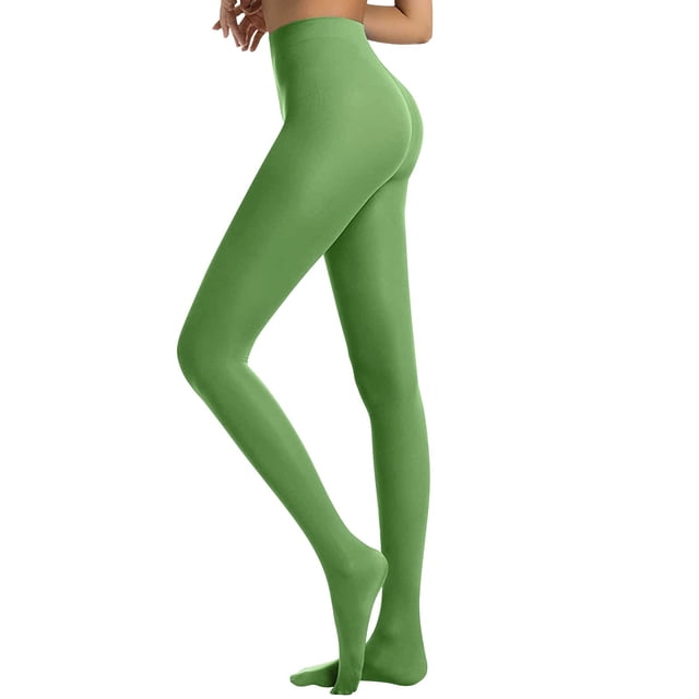 Comdrip Collants pour Femmes Collants pour Femmes Bas Semi-Opaques pour Femmes Collants Semi-Transparents Bas pour Femmes Vert P