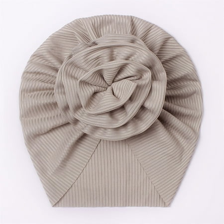 

Cathalem Baby Easter Hat Baby Flower Hat Toddler Baby Boys Girls Cap Beaniess Solid Ribbed Knotted Toddler Boy Must Haves Hat Grey One Size