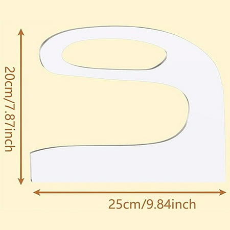 

Curvy Angled Irregular Shape Cutting Board Firm and Sturdy Cutting Board for Drawing the Shape and Cut