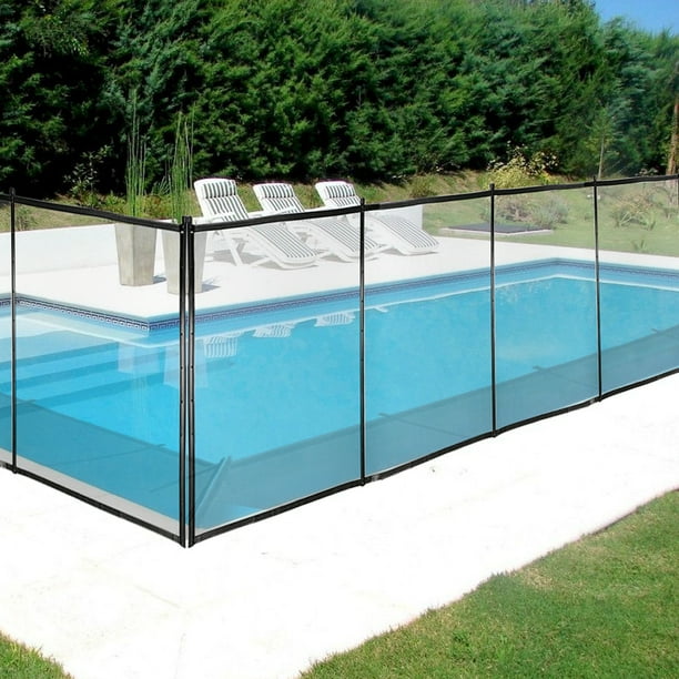 inground pool with fence