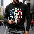 thumbnail image 2 of America 250 Shirt Casual Sporty Color Long Sleeve T Shirt Comfortable Athletic Fit Crew Neck Top For Daily Wear And Workout Activities For Men, 2 of 4
