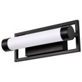 thumbnail image 4 of Nuvo Lighting Canal LED Small Vanity Matte Black Finish White Acrylic Lens, 4 of 5