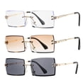 thumbnail image 2 of Gafas de sol Hycredi Rectangle sin montura para hombres/mujeres UV400, 2 of 6