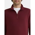 thumbnail image 4 of Athletic Works Men's Active Fleece Quarter Zip Sweatshirt, Size XS-5XL, 4 of 5