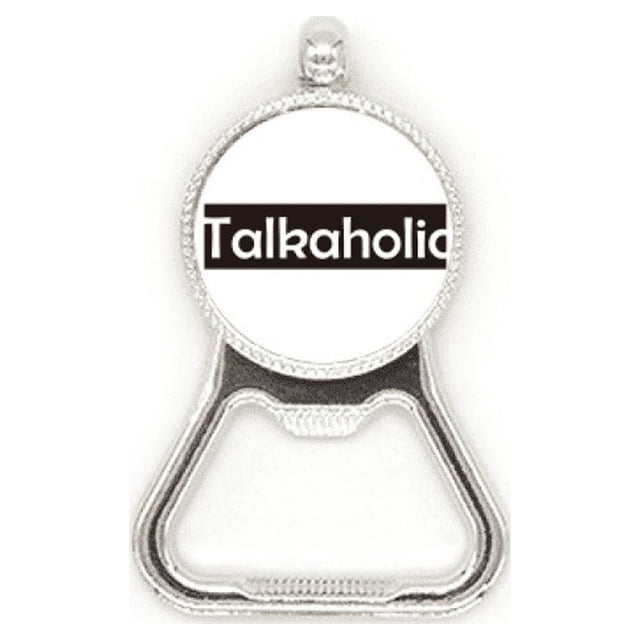 Bouchon Ouvre-Bouteille en Métal Mode Art Déco Talkaholic en Acier Inoxydable