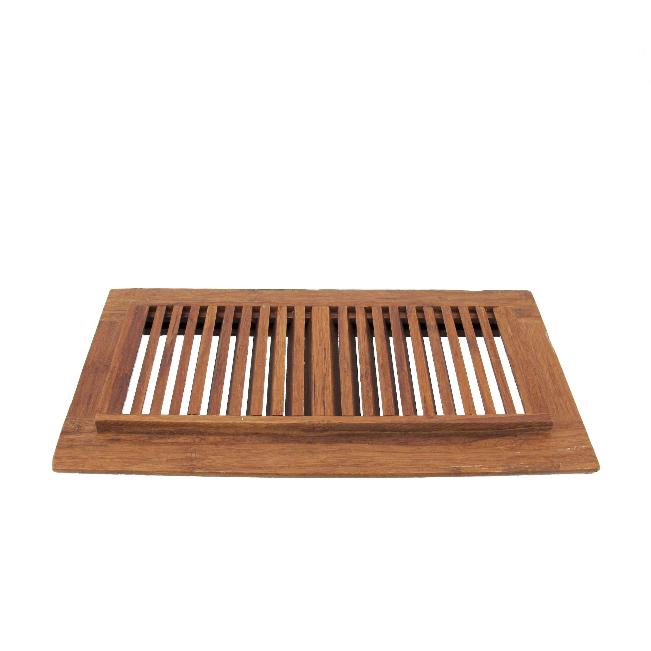 BambooMN 4" Inch x 12" Inch Inch Strand Woven Bamboo Floor Register Air Vent Indent Cover - Carbonized Brown - 2 Covers