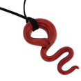 thumbnail image 4 of GlassOfVenice Red Snake Murano Glass Pendant Necklace, 4 of 7