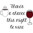 thumbnail image 2 of CafePress - There'S A Chance This Might Be Wine Mugs - 11 oz Ceramic Mug - Novelty Coffee Tea Cup, 2 of 4