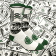 thumbnail image 5 of Benjamin Franklin 100 Dollar Bill Socks (Adult Large), 5 of 6