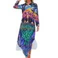 thumbnail image 1 of Moon World Robe Chemise à Manches Longues pour Femmes Robe Longue Robes d'Été Robes de Mariage pour Fêtes Robes Élégantes, 1 of 5