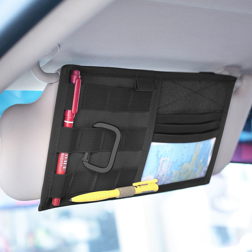 OTVIAP Sun Visor Organizer, Sun Visor Storage,Multifunctional Car Sun