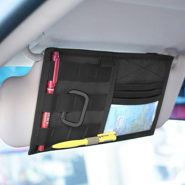 OTVIAP Sun Visor Organizer, Sun Visor Storage,Multifunctional Car Sun