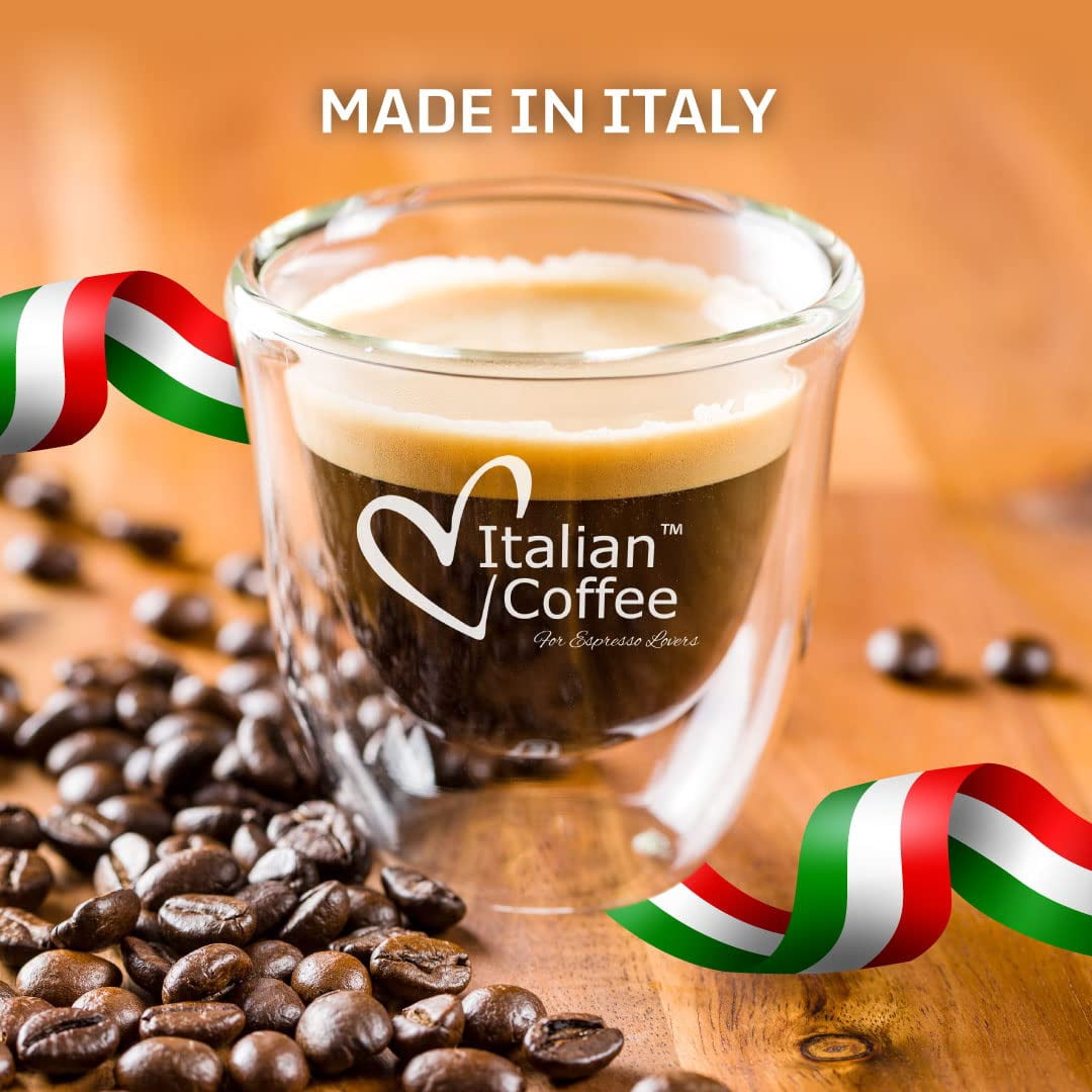 Italian Expresso Nespresso Compatible Coffee Capsules, Ristretto, 100 Count