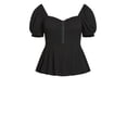 thumbnail image 3 of City Chic Women's Plus Size Quirky Top - Black, 3 of 5