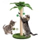 thumbnail image 1 of Poste Rascador para Gatos, Poste Rascador Sisal con Cuerda y Bola Colgante, Diseño Simple para Gatos Pequeños de Interior (Verde, Marrón, 63cm H), 1 of 7