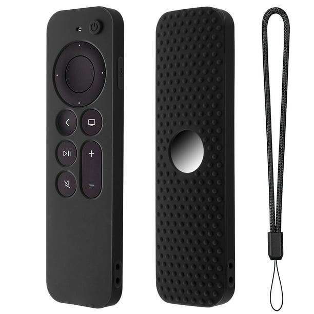 Para Apple TV 4K 6th Stick Remote Funda protectora de silicona con correa