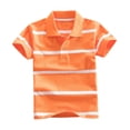 thumbnail image 2 of Odeerbi Camisas de Golf de Chicos Botón de Solapa A Rayas Camisas de Tenis de Manga Corta Uniforme Escolar, 2 of 5
