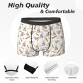 thumbnail image 2 of Men's Boxer Briefs, rabbit Carrot Pattern Soft Comfy Mens Underwear Boxer Briefs Breathable With Widen Waist, 2 of 7