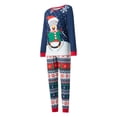 thumbnail image 3 of DuAnyozu Matching Family Pajamas Sets Christmas PJ's Letter Print Top and Plaid Pants Jammies Sleepwear, 3 of 10