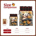 thumbnail image 3 of Rocae Elegant Cute Panda Sunflower Print Christmas Drawstring Linen Gift Bag with Drawstrings Treat Bag Goody Present Bags for Christmas Party Favor, 3 of 8