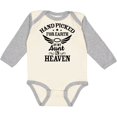 thumbnail image 3 of Inktastic Handpicked for Earth by My Aunt in Heaven with Angel Wings Boys or Girls Long Sleeve Baby Bodysuit, 3 of 5