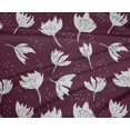 thumbnail image 4 of oneOone Polyester Lycra Dark Magenta Fabric Florals Craft Projects Decor Fabric Printed By The Yard 56 Inch Wide, 4 of 4