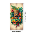 thumbnail image 2 of Wooden Carving Tropical Banner Tropical Leaves Aloha Celebration Banner for Summer Party Luau Decoration Beach Event, 2 of 7