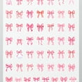 thumbnail image 4 of 35pcs-50pcs Pink Ribbon Stickers Kids Decorative Stickers Bow DIY Stickers for Suitcase Phone Laptop, 4 of 9