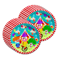 thumbnail image 2 of Clown Birthday Party Supplies - Circus Party Supplies - Circus 1st Birthday - Clown Party for Kids | Tableware Set Includes Plates Napkins and Cups | Kit for 16, 2 of 8