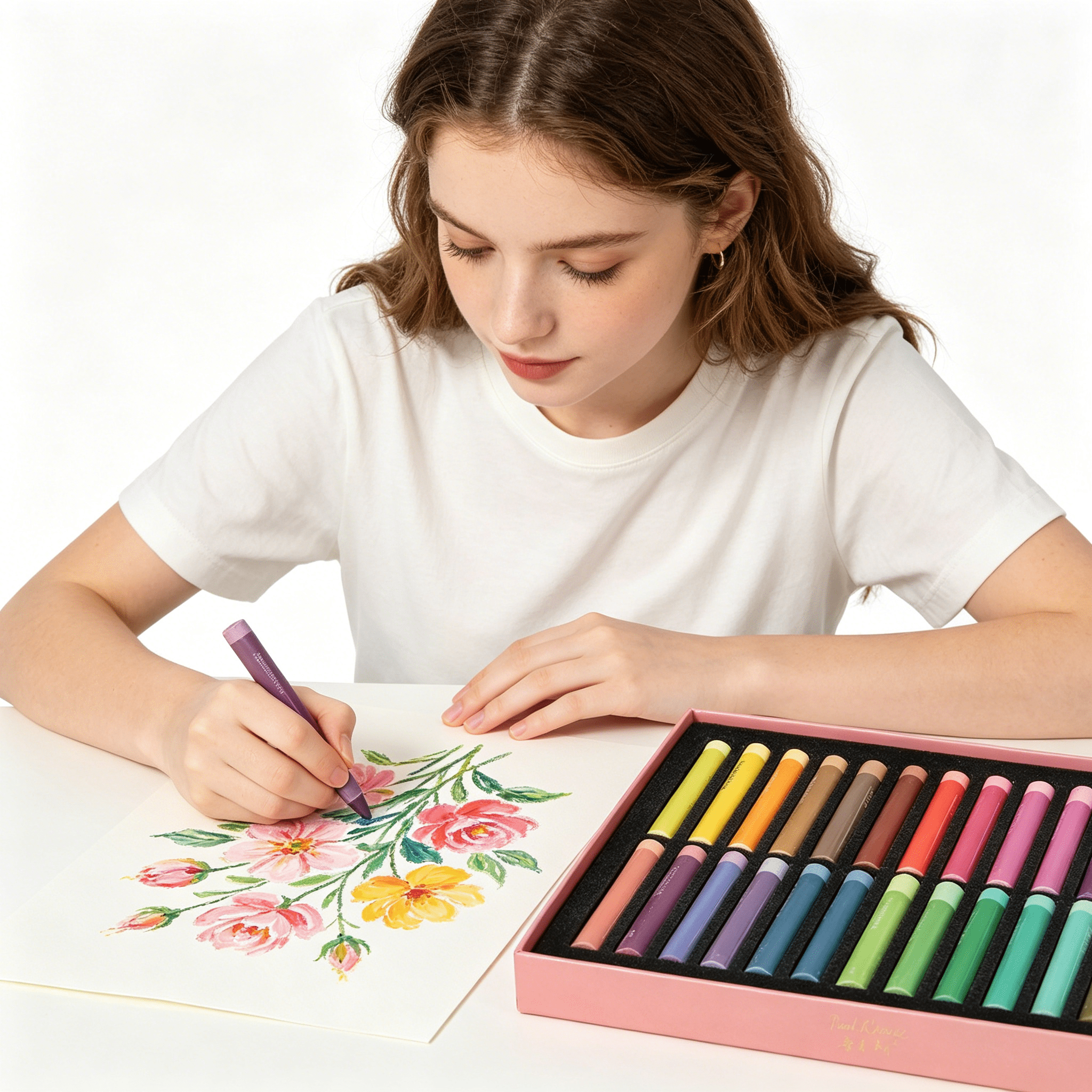 CCOCC 2026 New Oil Pastels 26 Colors Strong Adhesion Exquisite Oil Pastels Painting Set Art Supplies with Pearlescent Colors for Painting,Art,Sketching,Diy,Crafts