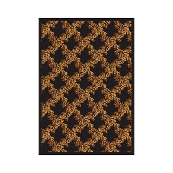 Corinth 5'4" x 7'8" area rug in color Brown