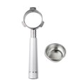 thumbnail image 1 of Porte-Filtre Sans Fond 54mm 3 Oreilles avec Poignée en Alliage Acier Inoxydable, 1 of 8