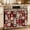 Red, variant on Oven Skirt Curtain for Kitchen 24x32 Inch, Christmas Plaid Oven Curtain with 8 Ribbon Ties & Ruffle Trim, Stove Skirt Curtain Dishwasher for Cabinets Sinks Xmas Tree Snowflake Snowman Vintage Red