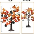 thumbnail image 3 of Fall Decorations for Home  24IN 24LT Lighted Fall Maple Leaves Tree Fall Decor  2FT Autumn Brown Twig Holiday Light Up 6 Wood Turk, 3 of 7
