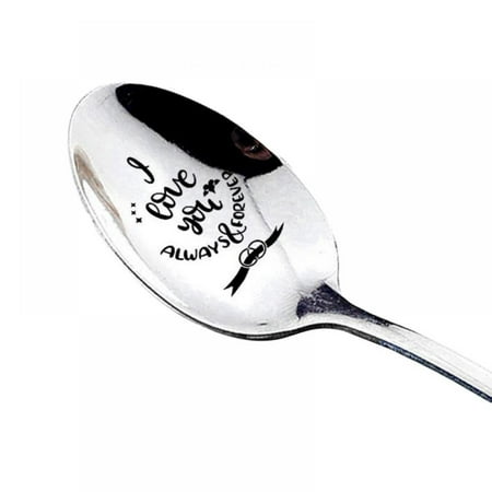 

Friendship Gift - Love - Mine - Valentine - Gift for him - Gift for Friends Who are Moving Away - Steeliness Steel Spoon with Messages
