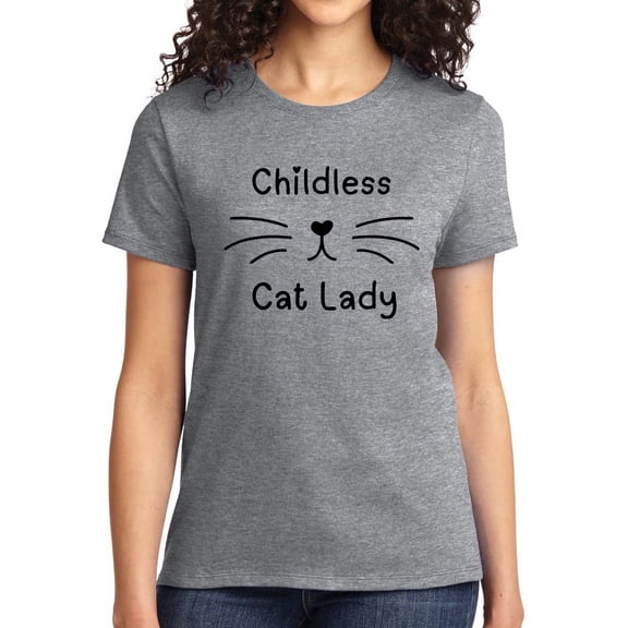 Childless Cat Lady T-shirt Top for Women